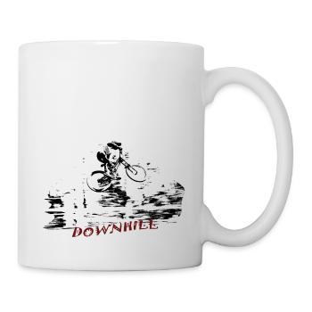 mtb downhill - Mug - white - Right