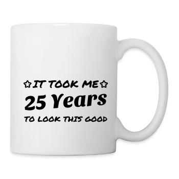 25 / geburtstag / Sport / birthday / - Tasse - Weiß - Rechts