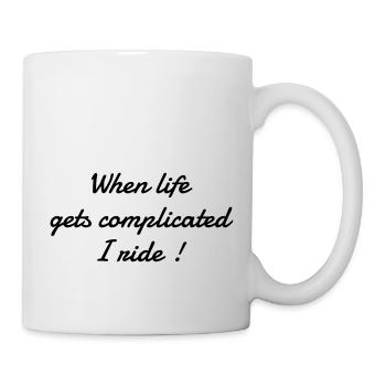 Moto Motard Biker Sport Vitesse Course Boss Figth - Mug - white - Right