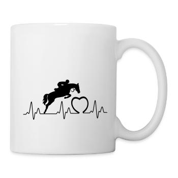 Heartbeat avec coeur spring1 - Mug blanc - blanc - Droite
