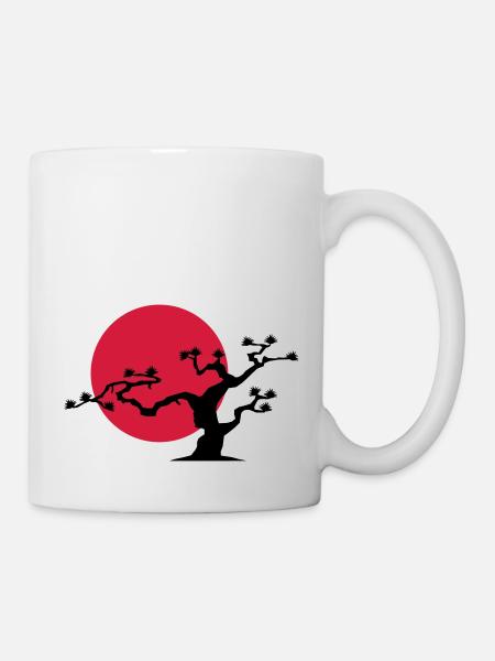 japanischer_baum - Tasse - Weiß