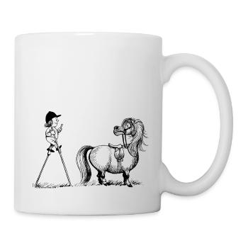 Thelwell Aufstiegshilfe mit Stelzen - Tasse - Weiß - Rechts