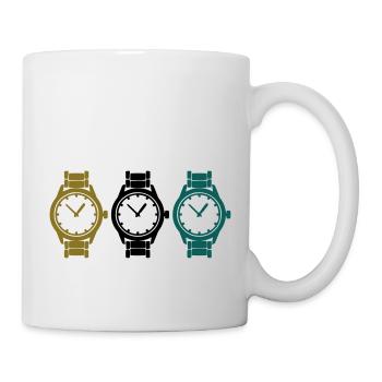 uhren - Tasse - Weiß - Rechts