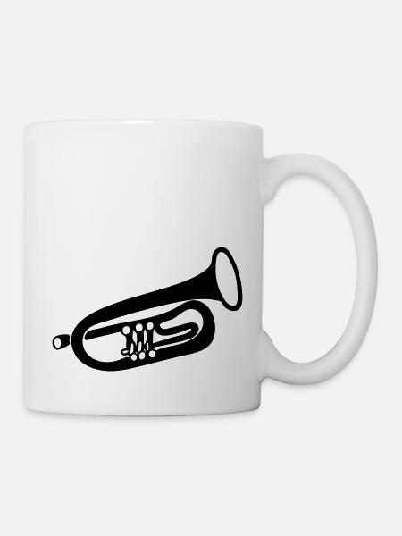 Trompete - Tasse - Weiß