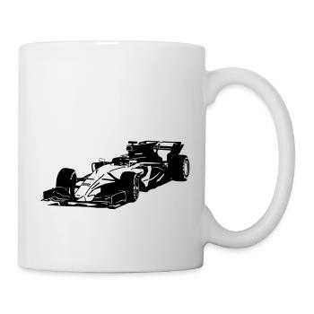 Racecar - Rennauto - Tasse - Weiß - Rechts