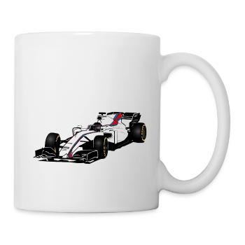 Racecar - Rennauto - Tasse - Weiß - Rechts