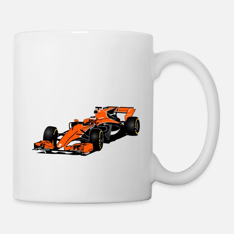 Racecar - Rennauto - Tasse - Weiß