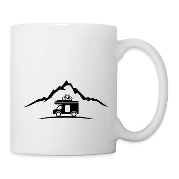 Reise - Berge Wohnwagen - Tasse - Weiß - Rechts