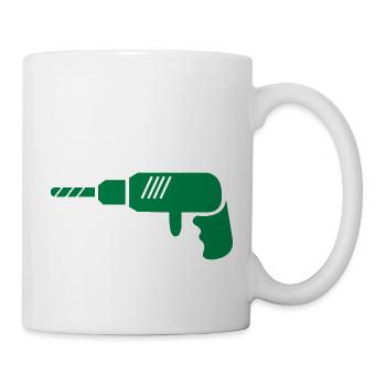 bohrmaschine_001 - Tasse - Weiß - Rechts