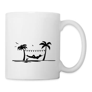Sommer - Hängematte - Tasse - Weiß - Rechts