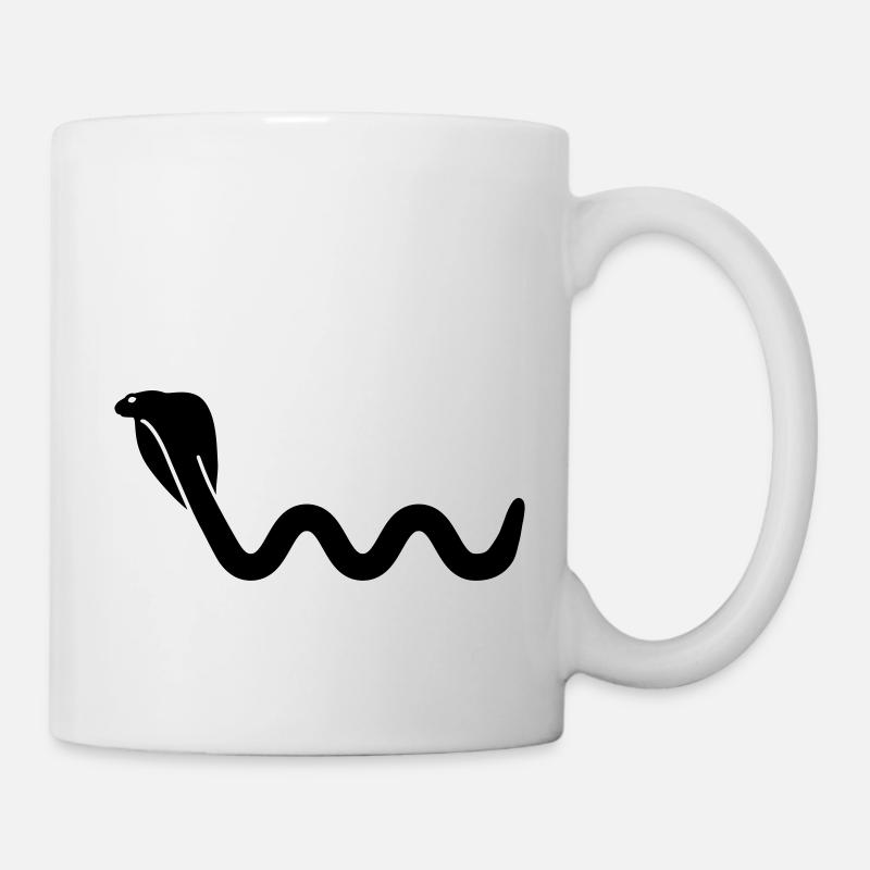 Schlange - Tasse - Weiß
