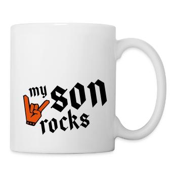 son rocks my - Tasse - Weiß - Rechts
