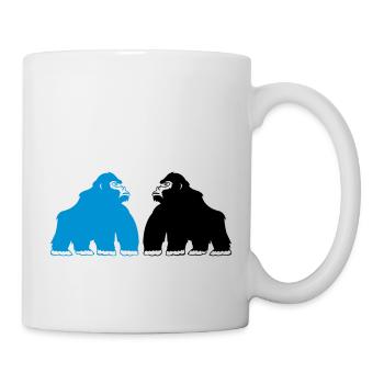 gorillas_02 - Mug blanc - blanc - Droite