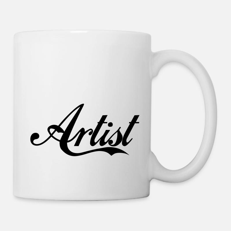 Label d'artiste - Mug blanc - blanc
