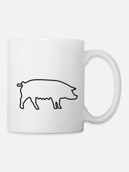 cochon - Mug blanc - blanc