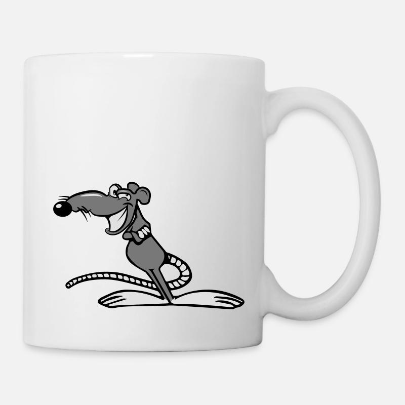 ratte witzig cool - Tasse - Weiß