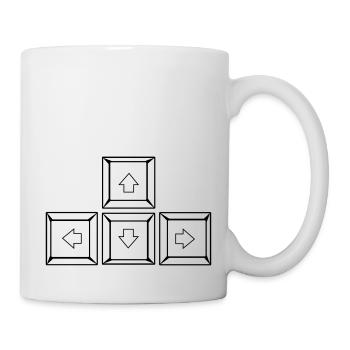 Up Down Left Right Keyboard Buttons (Keys) - Mug - white - Right
