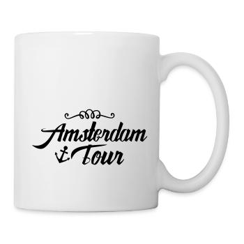 amsterdam tour - Tasse - Weiß - Rechts
