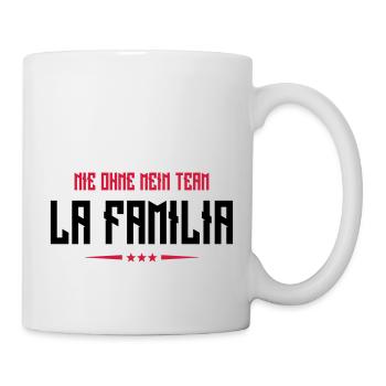 familia nie ohne mein team - Tasse - Weiß - Rechts
