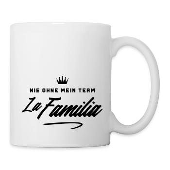 familia nie ohne mein team - Tasse - Weiß - Rechts
