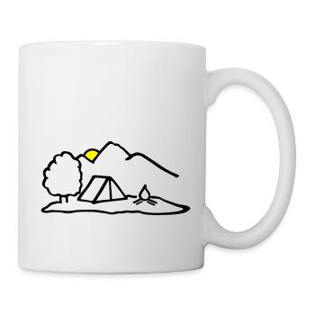 Camping, Nature Adventure - Mug blanc - blanc - Droite
