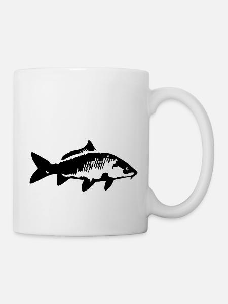carp fish - Tasse - Weiß
