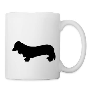 dackel - Tasse - Weiß - Rechts