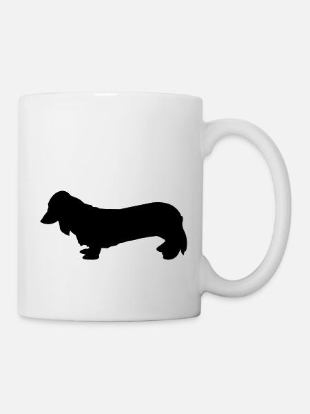dackel - Tasse - Weiß