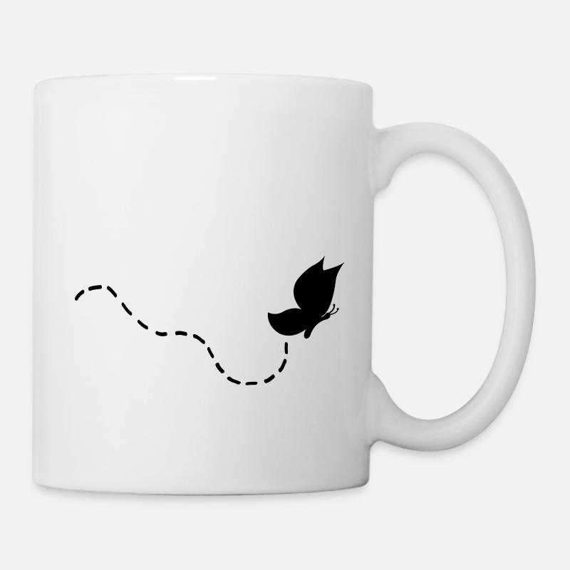 schmetterling - Mug - white