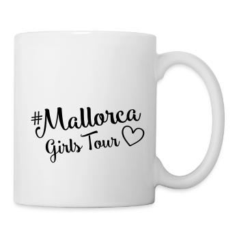 mallorca girls tour herz - Tasse - Weiß - Rechts
