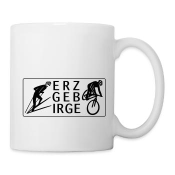Erzgebirge Ski & MTB - Tasse - Weiß - Rechts
