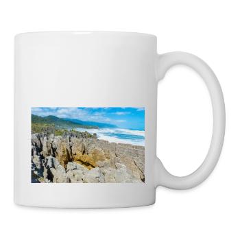 Punakaiki Pancake Rocks coastline Paparoa New Zeal - Mug - white - Right