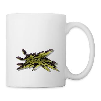 Graffiti gold & black - Mug - white - Right