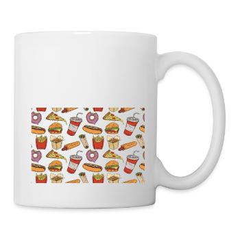Fast Food Lover - Tasse - Weiß - Rechts