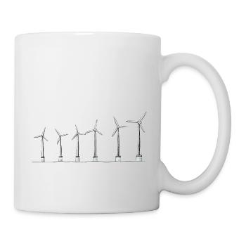 Windrad - Tasse - Weiß - Rechts
