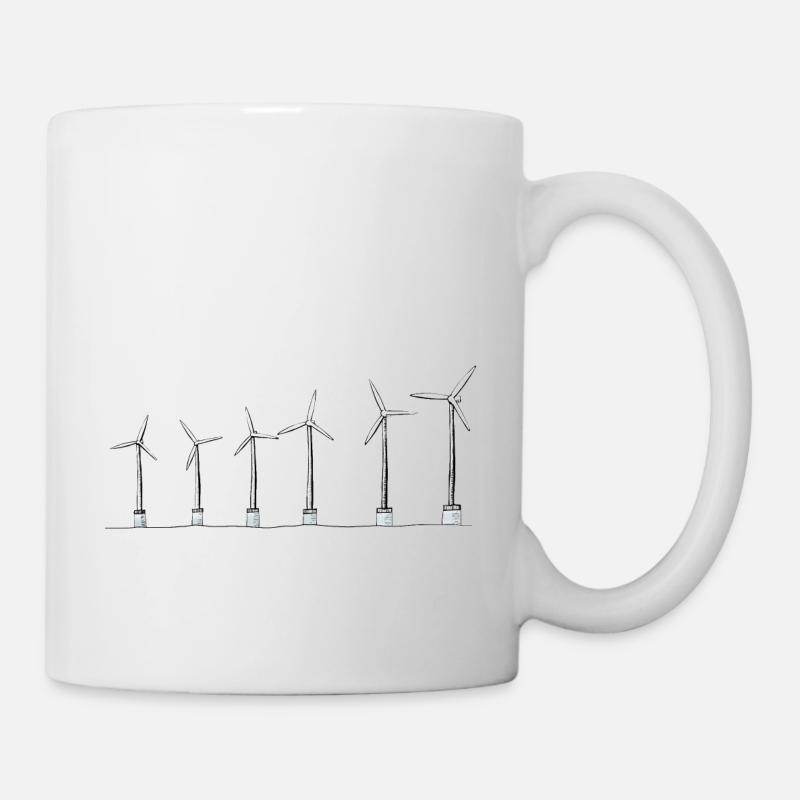 Windrad - Tasse - Weiß