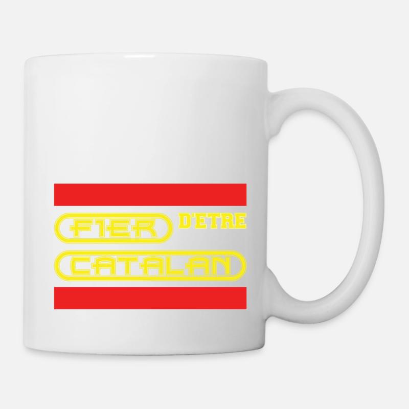 Fier d'être catalan - Mug blanc - blanc