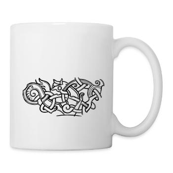 ancient celtic symbol drawing print design - Mug - white - Right