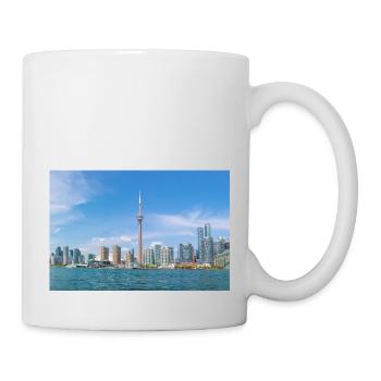 Ontario Toronto Skyline Panoramic View Canada - Tasse - Weiß - Rechts
