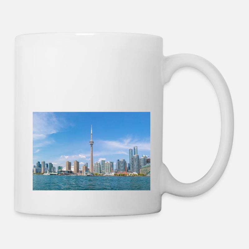 Ontario Toronto Skyline Panoramic View Canada - Tasse - Weiß