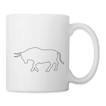 Stier / Bulle - Tasse - Weiß - Rechts