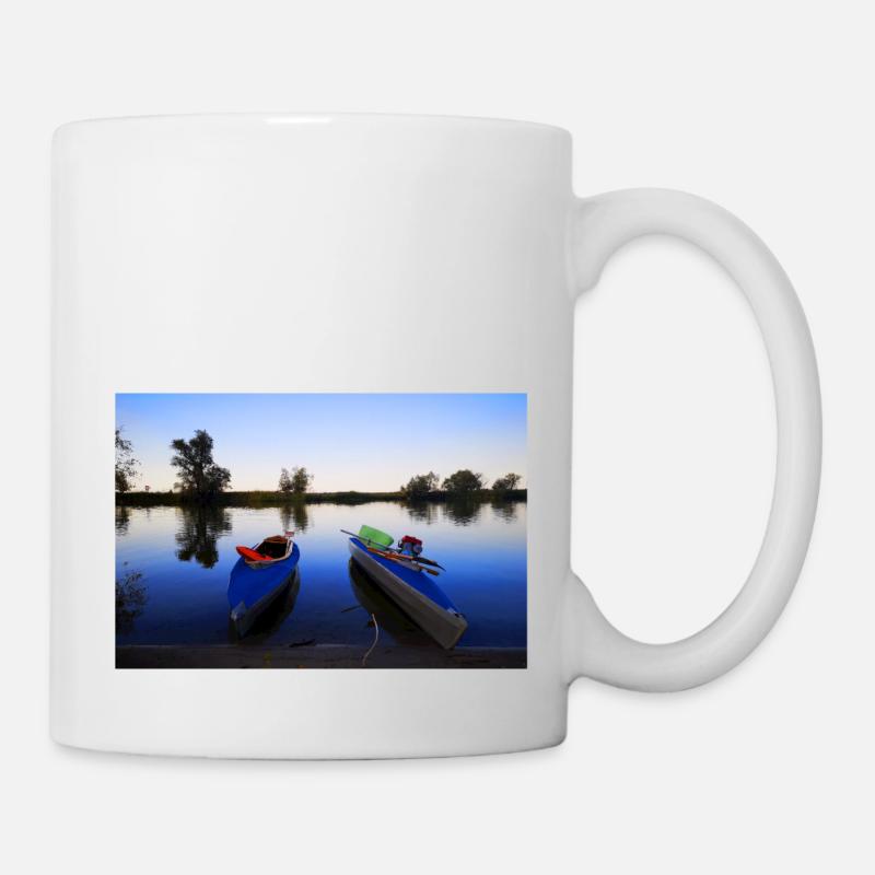 Folding boats - Mug - white