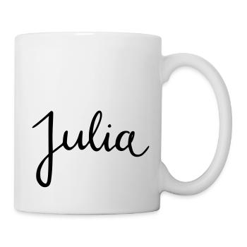 julia - Tasse - Weiß - Rechts