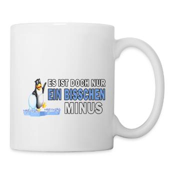 eisbaden pinguin motivation winterbader minus kalt - Tasse - Weiß - Rechts