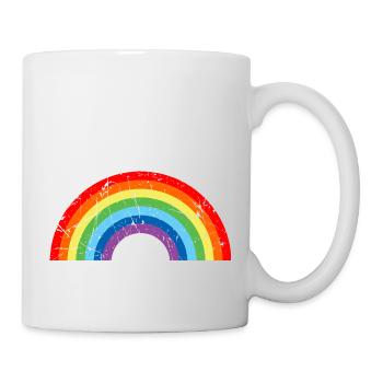 arc en ciel - Mug blanc - blanc - Droite
