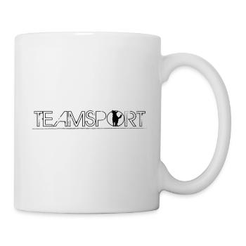 Teamsport Schäferhund Logo Black - Tasse - Weiß - Rechts