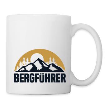 Bergführer Berge Bergsteiger Wanderer Skifahren - Tasse - Weiß - Rechts