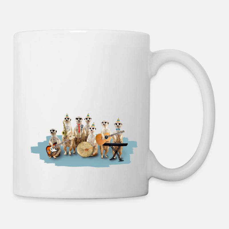 Erdmännchen - Tasse - Weiß