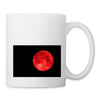 Roter Mond - Tasse - Weiß - Rechts