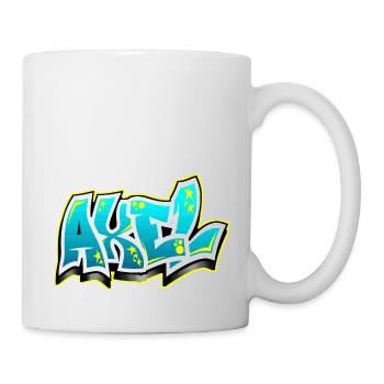 Graffiti Name Axel - Mug blanc - blanc - Droite